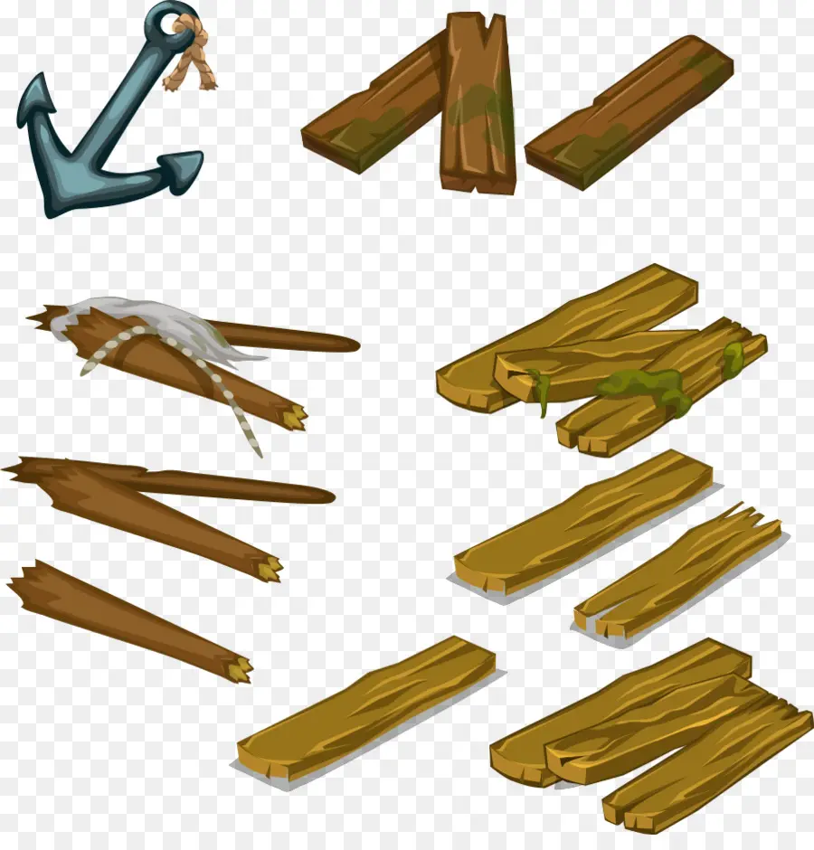 Tablones De Madera，Ancla PNG