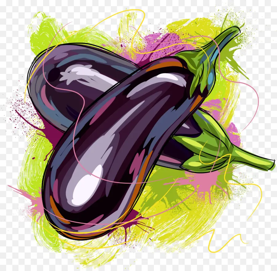 Vegetal，La Berenjena PNG