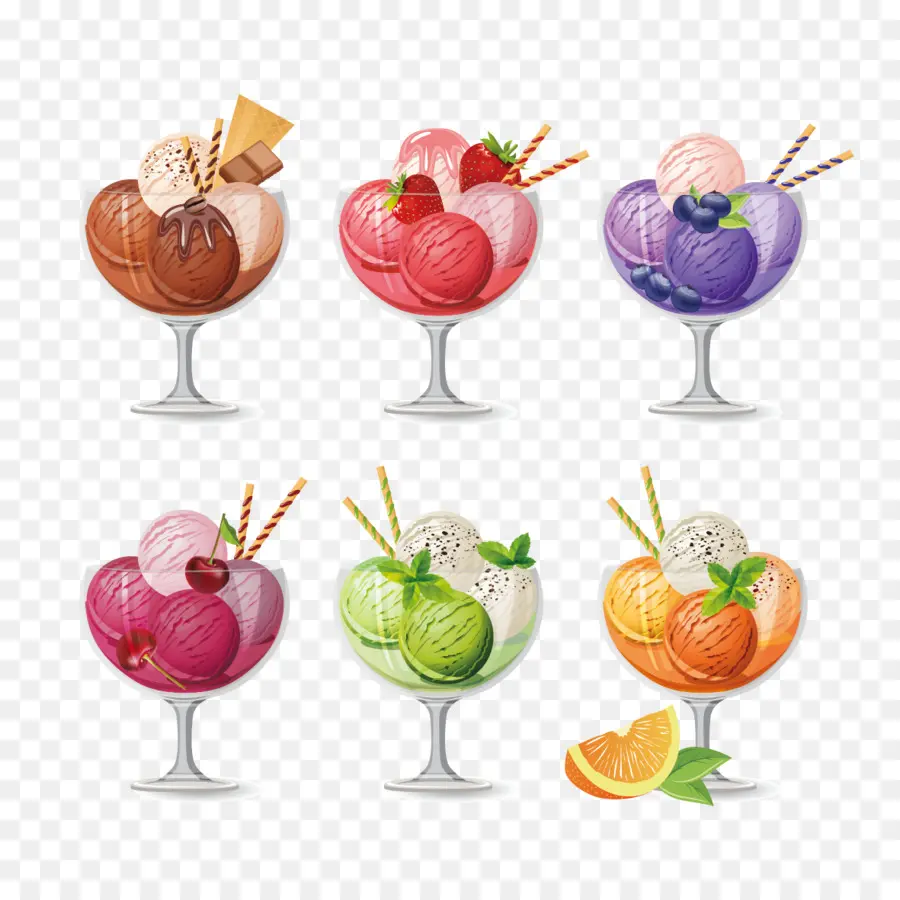 Helado，Sundae PNG