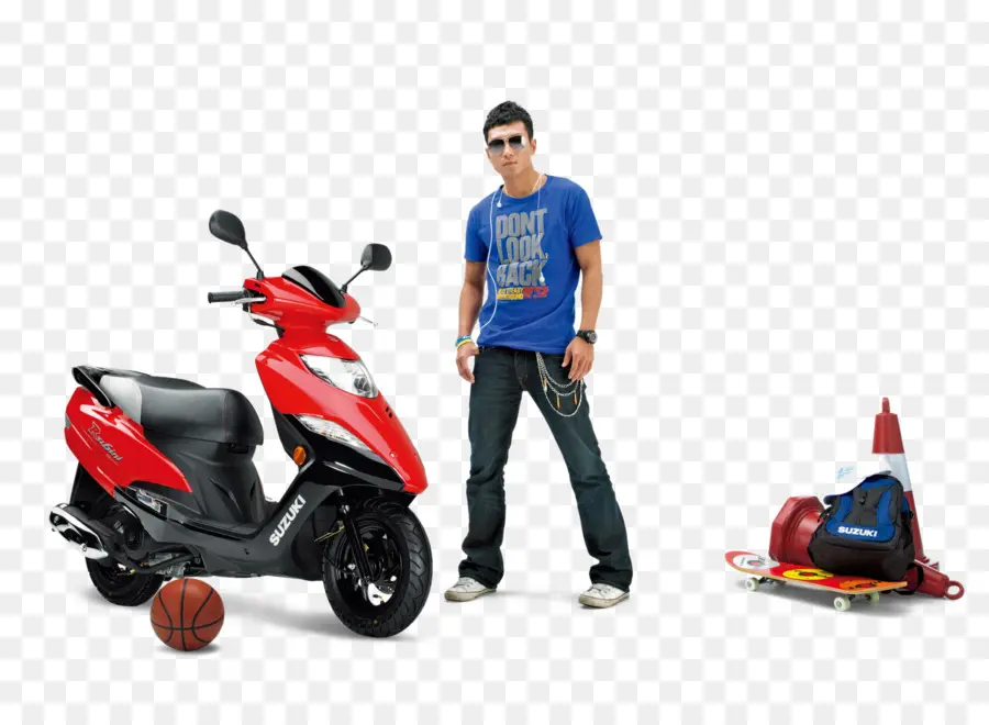 Hombre Con Scooter，Scooter PNG