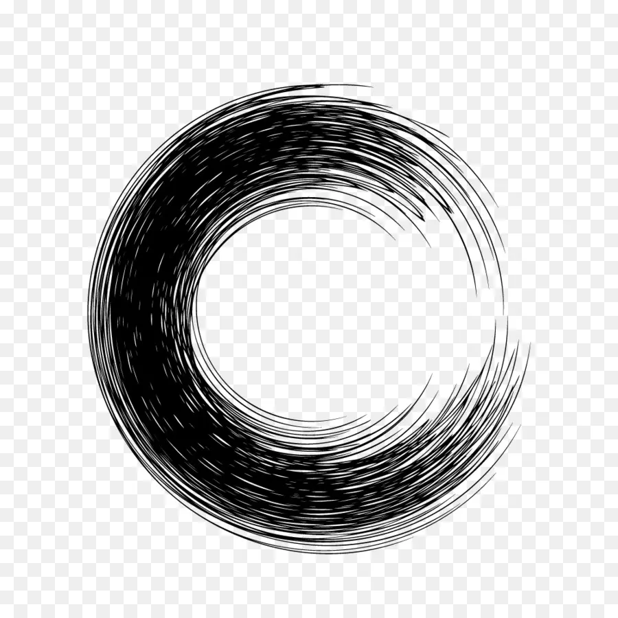 Trazo De Pincel Circular，Círculo PNG