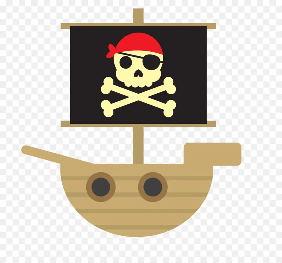 Barco Pirata，Cráneo PNG