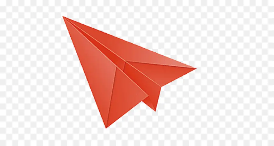 Avión De Papel Rojo，Origami PNG