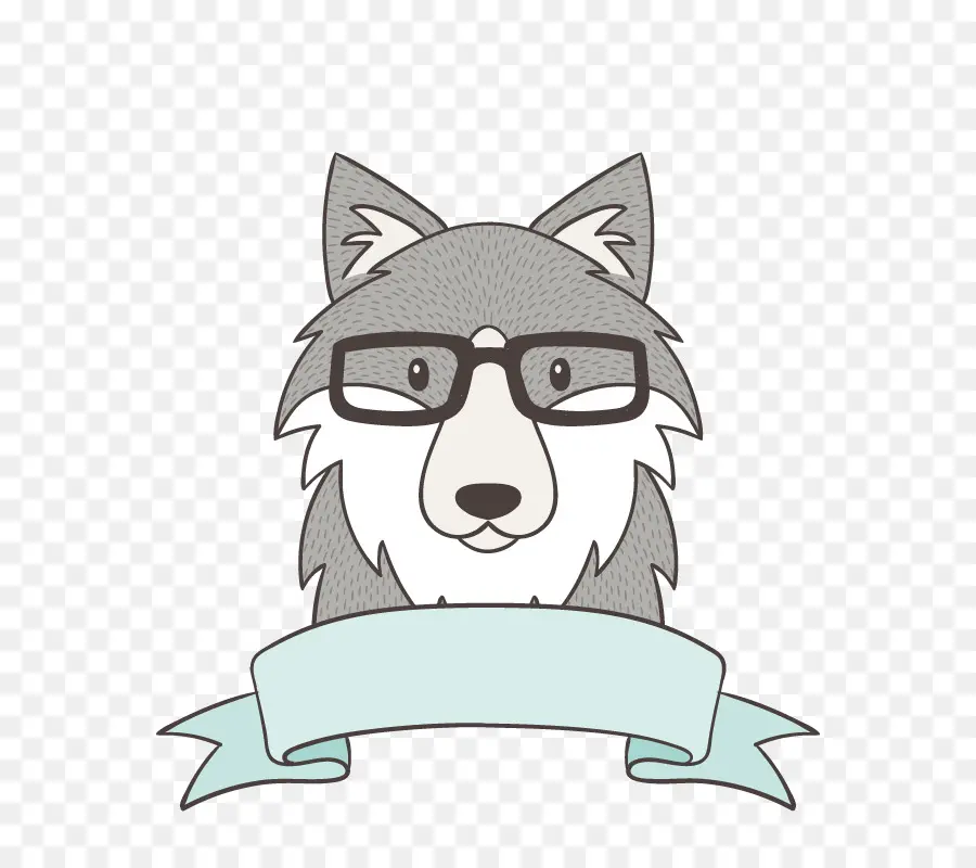 Lobo Con Gafas，Animal PNG