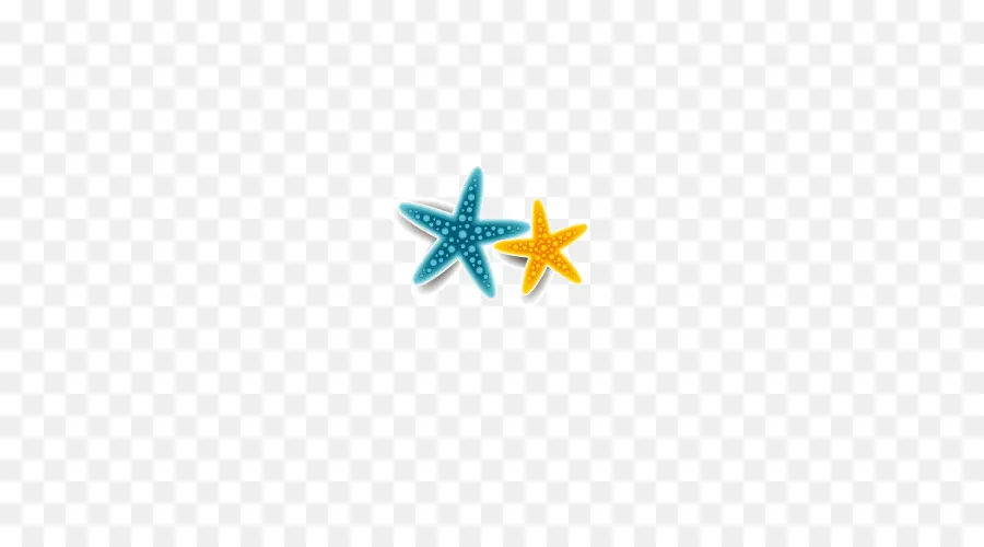 Estrella De Mar，Azul PNG