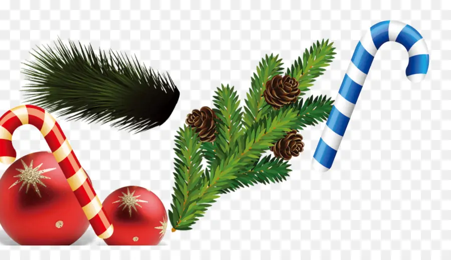 Decoraciones Navideñas，Bastón De Caramelo PNG