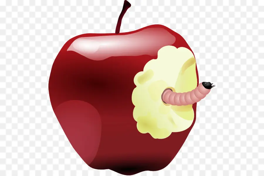 Manzana Con Gusano，Manzana PNG