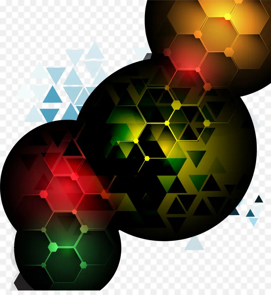 Diseño Abstracto，Hexágonos PNG