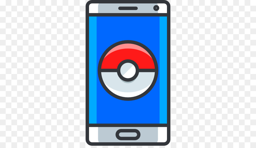 Teléfono Inteligente Con Pokebola，Móvil PNG