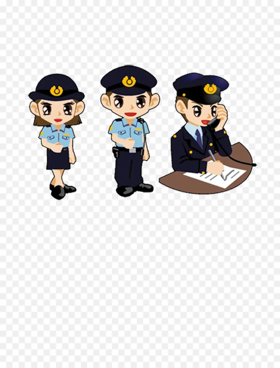 Police Officer，Cartoon PNG