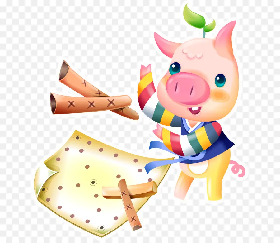 Lindo Cerdo，Dibujos Animados PNG