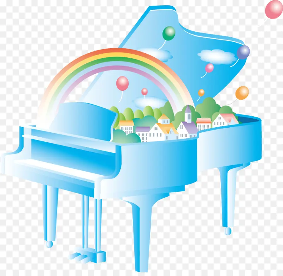 Piano，Arco Iris PNG