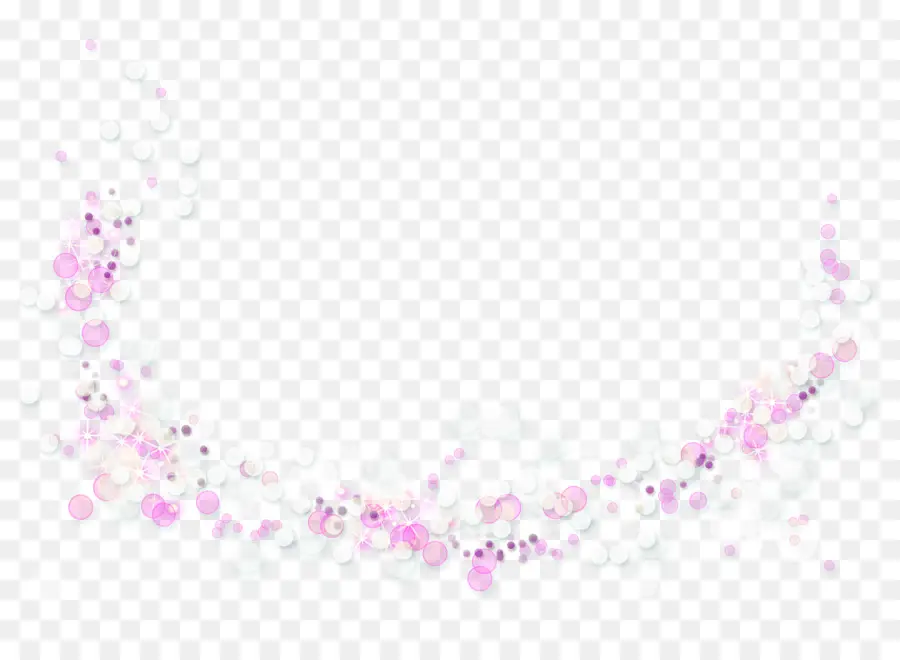 Borde Floral Rosa Y Blanco，Marco PNG