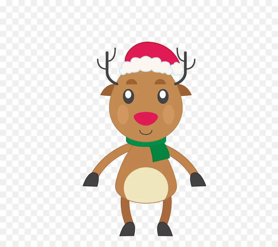 Reno De Navidad，Gorro De Papá Noel PNG