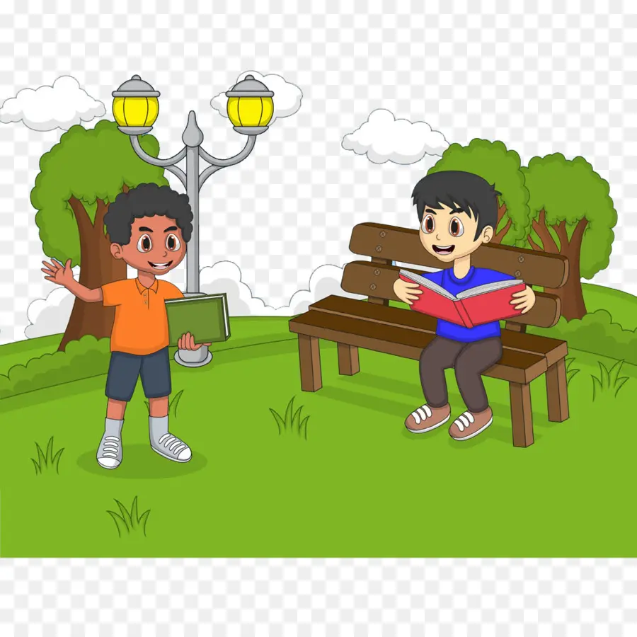 Niños Leyendo，Parque PNG