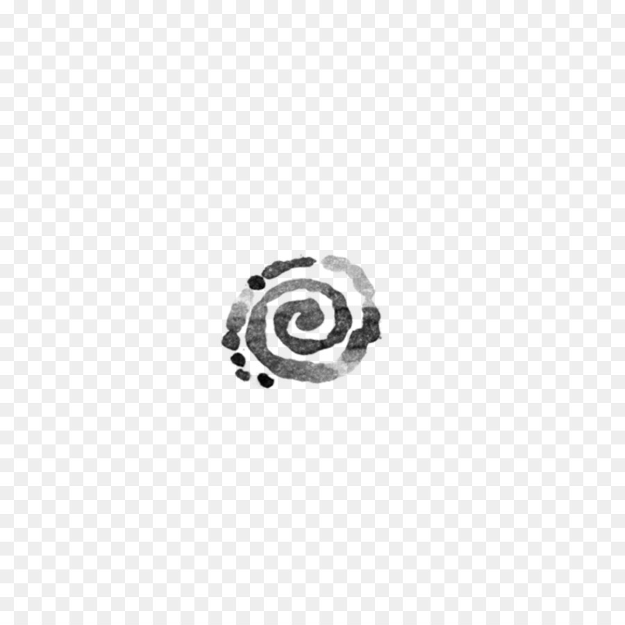 Garabato Espiral Negro，Dibujo PNG