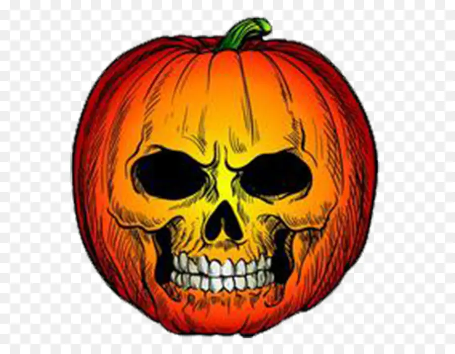 Calavera De Calabaza，Víspera De Todos Los Santos PNG