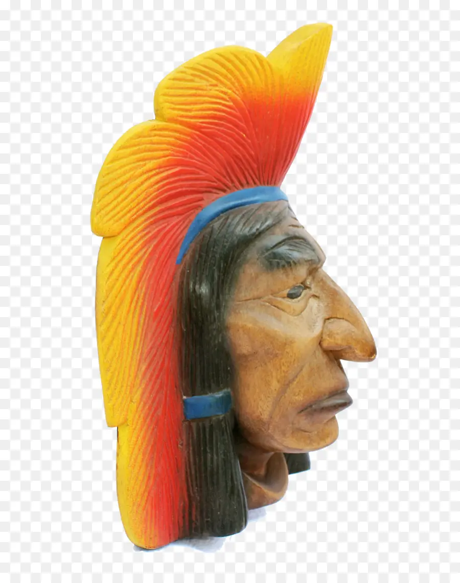 Busto De Nativos Americanos，Cabeza PNG