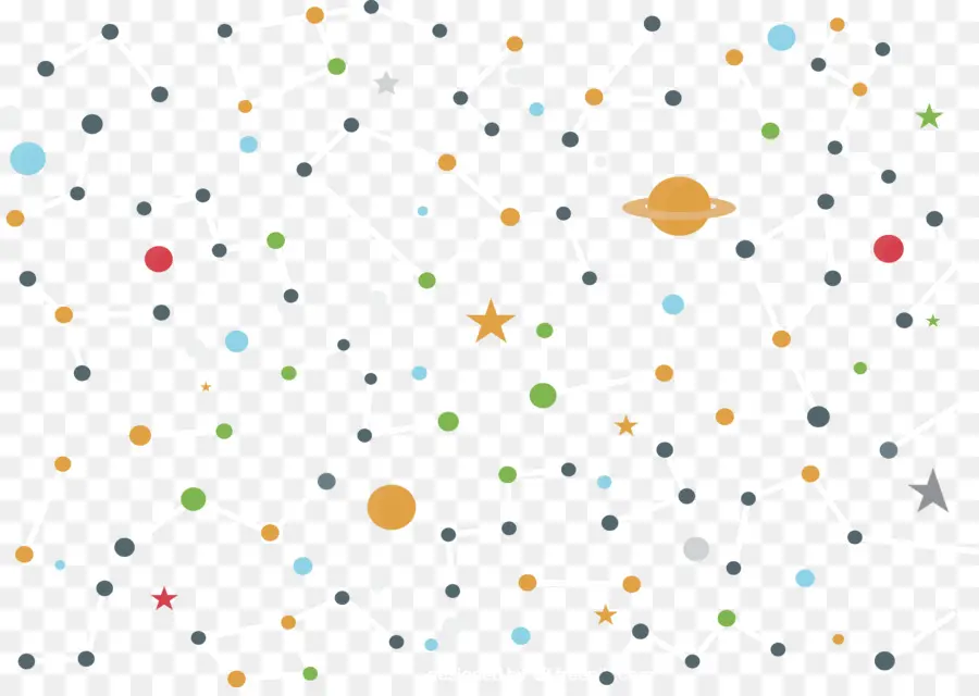 Puntos Coloridos，Estrellas PNG