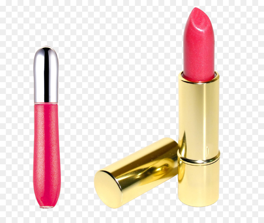 Lápiz Labial Rojo，Caja Dorada PNG