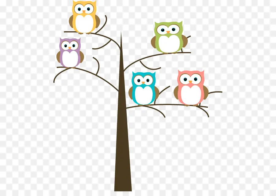 Búhos En El árbol，Pájaros PNG