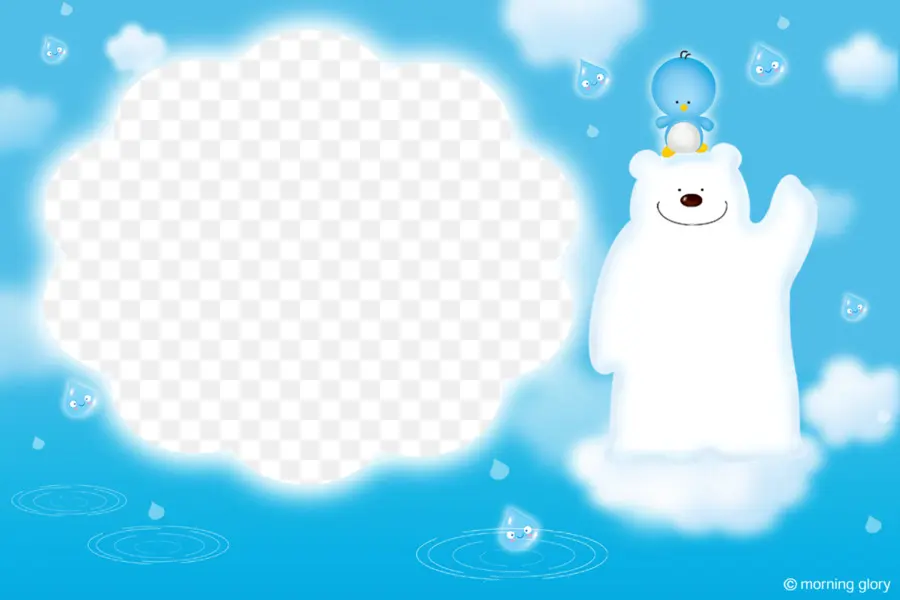 Oso Polar，Nube PNG