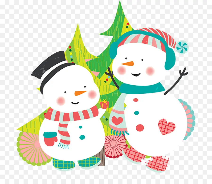 Muñecos De Nieve，Navidad PNG