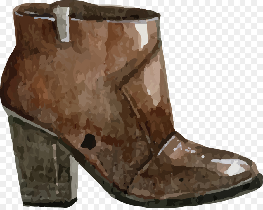 Pintura A La Acuarela，Zapato PNG