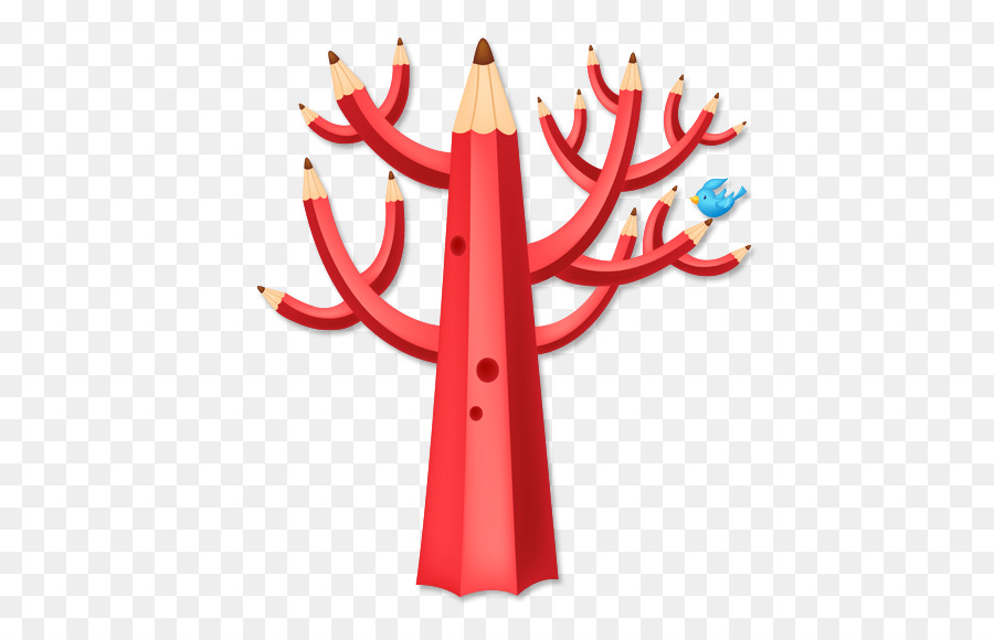 Árbol De Lápiz Rojo，Lapices PNG