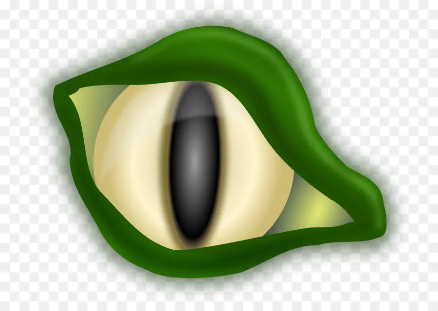 Ojo De Reptil，Verde PNG