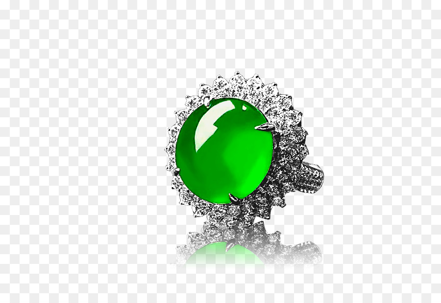 Anillo De Gema Verde，Diamante PNG