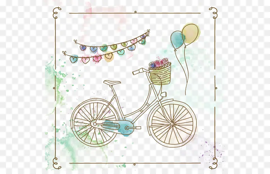 Bicicleta，Globos PNG