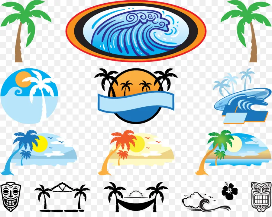 Iconos De Playa，Playa PNG