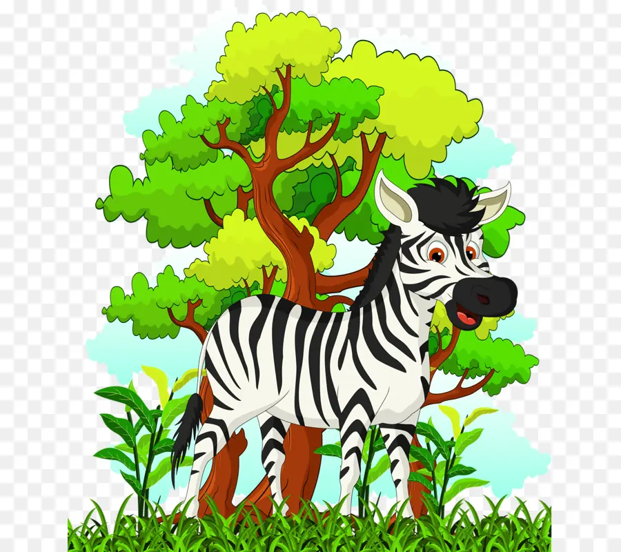 Zebra，De Dibujos Animados PNG