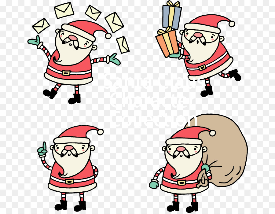 Santa Claus，Decoración De La Navidad PNG