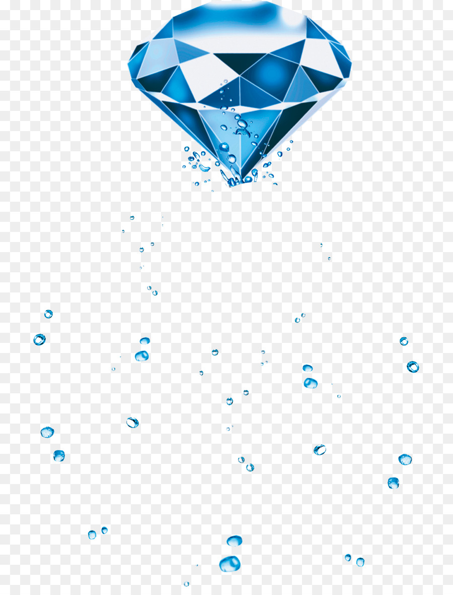 Diamante Azul，Espumoso PNG