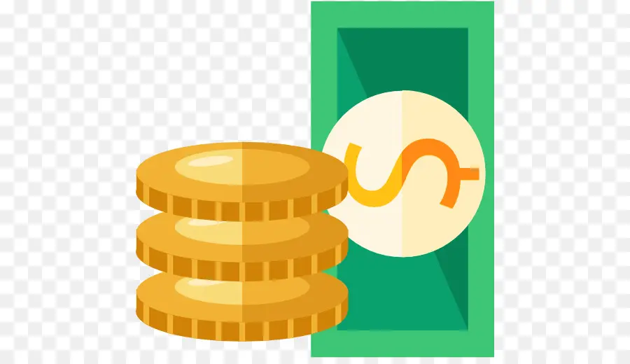 Monedas Y Dólar，Dinero PNG