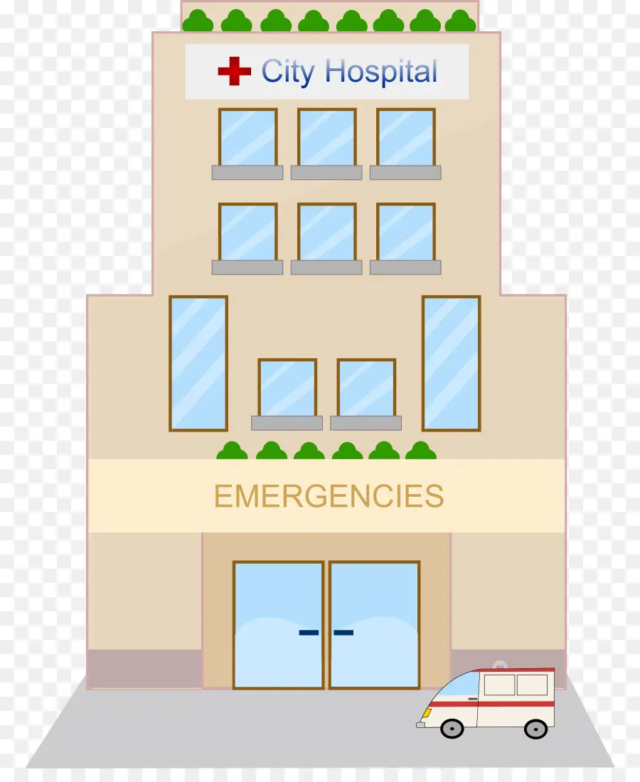 Hospital，De Dibujos Animados PNG