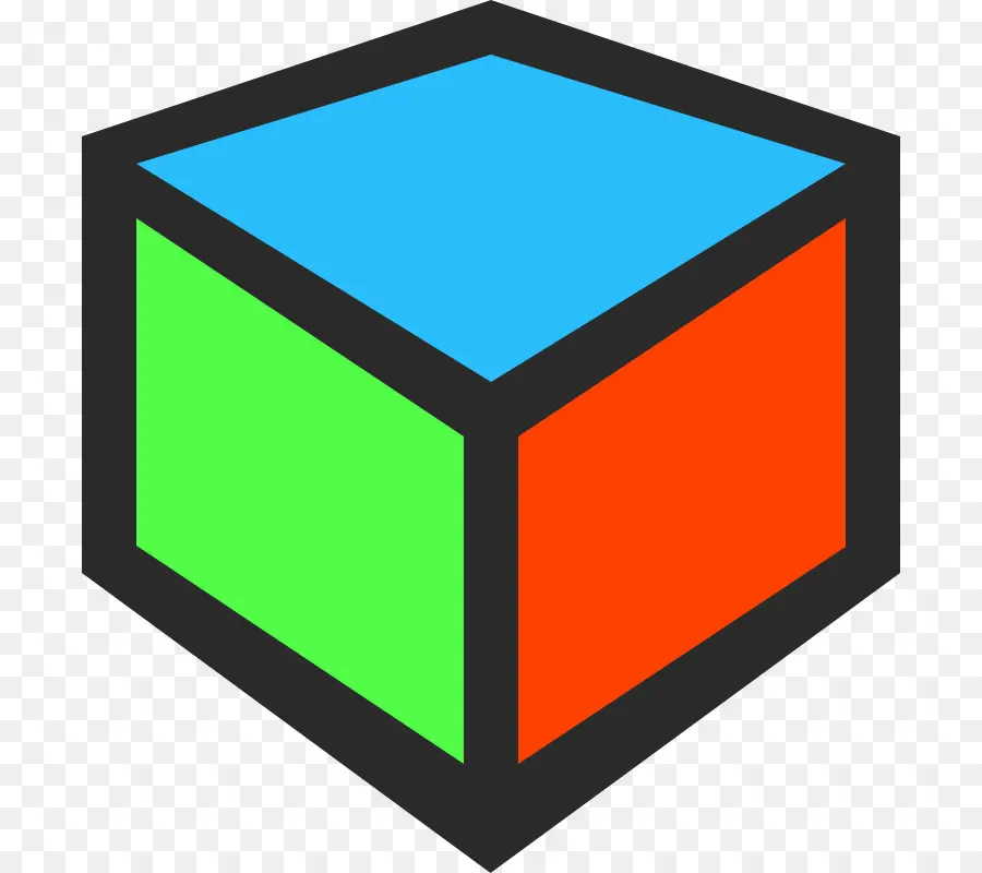 Cubo Colorido，Cubo PNG