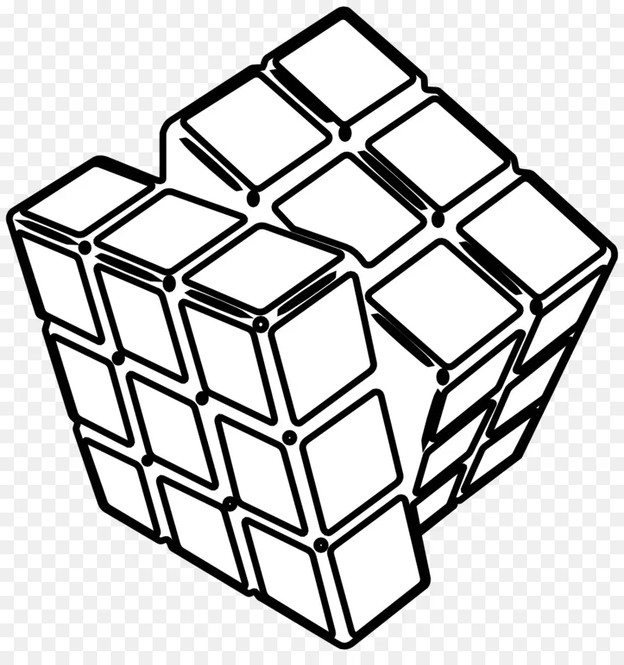 Cubo De Rubik，3d PNG