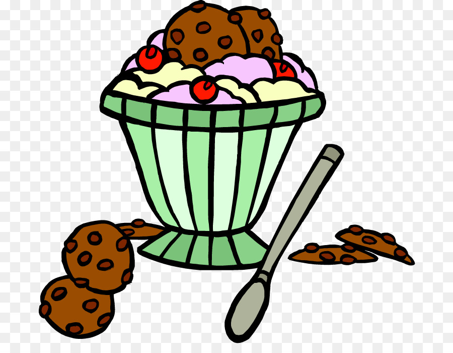 Helado，Sundae PNG