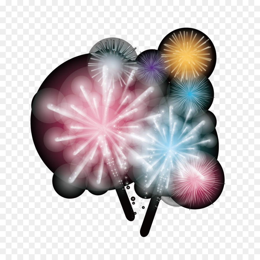 Fuegos Artificiales，Adobe Fireworks PNG