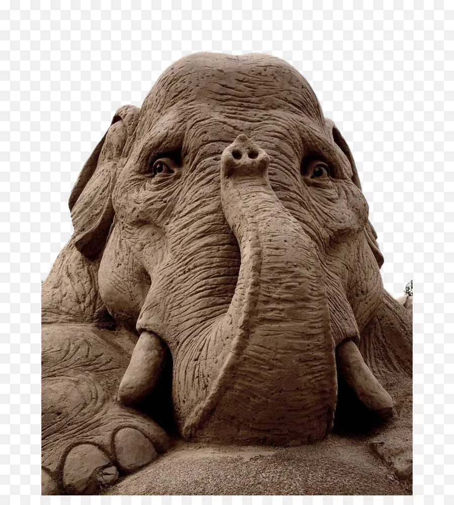 Escultura De Elefante，Arena PNG