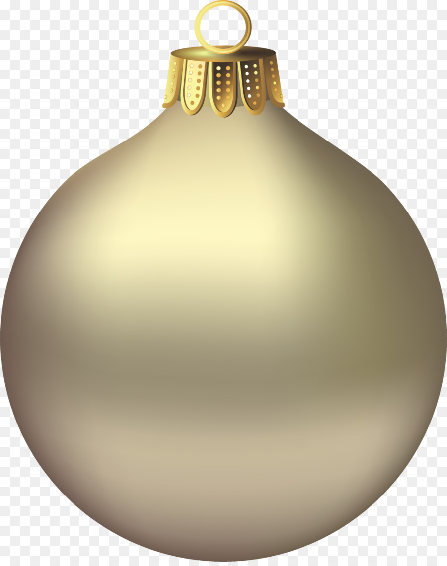 Adorno De Navidad，Oro PNG