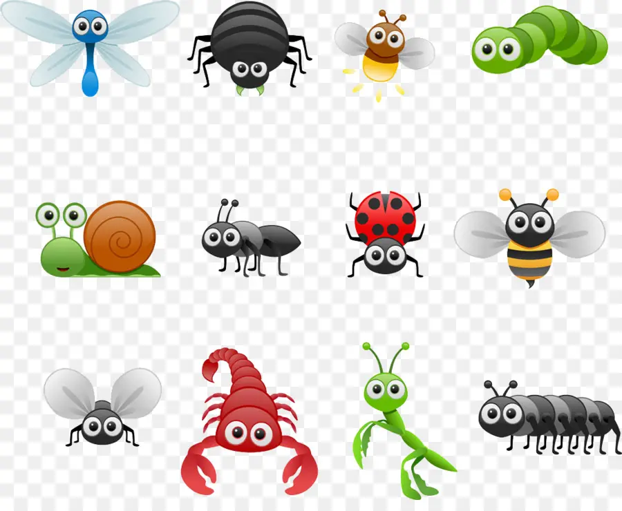 Los Insectos，De Dibujos Animados PNG