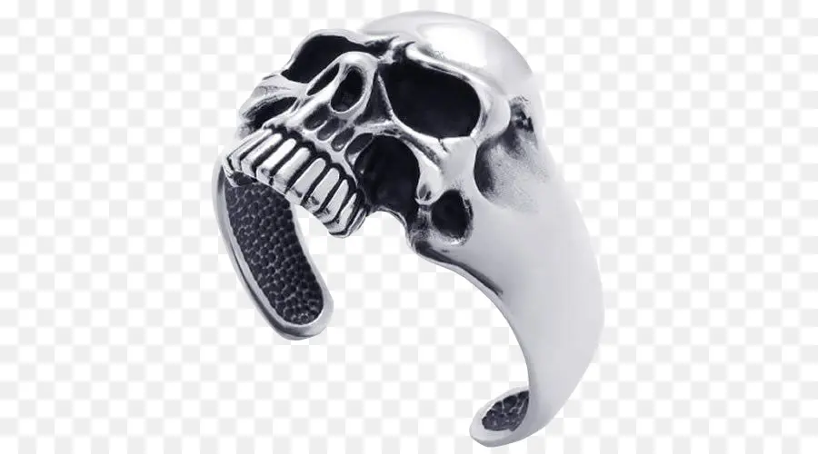 Anillo De Calavera，Plata PNG