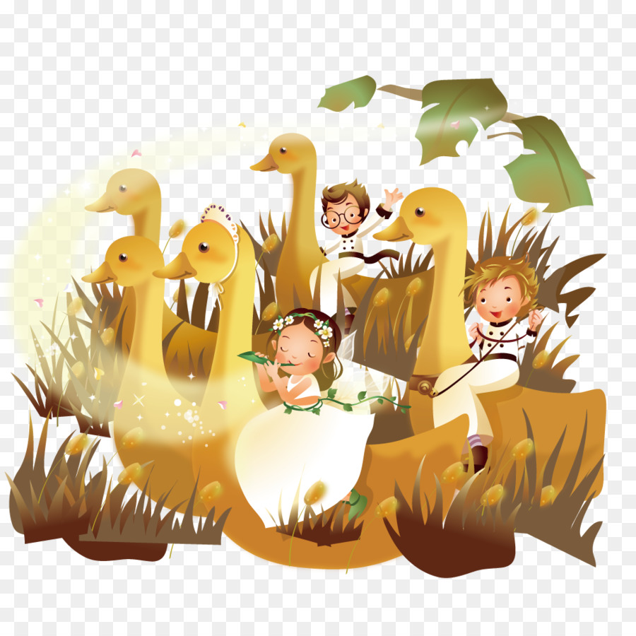 Niños Con Patos，Niños PNG