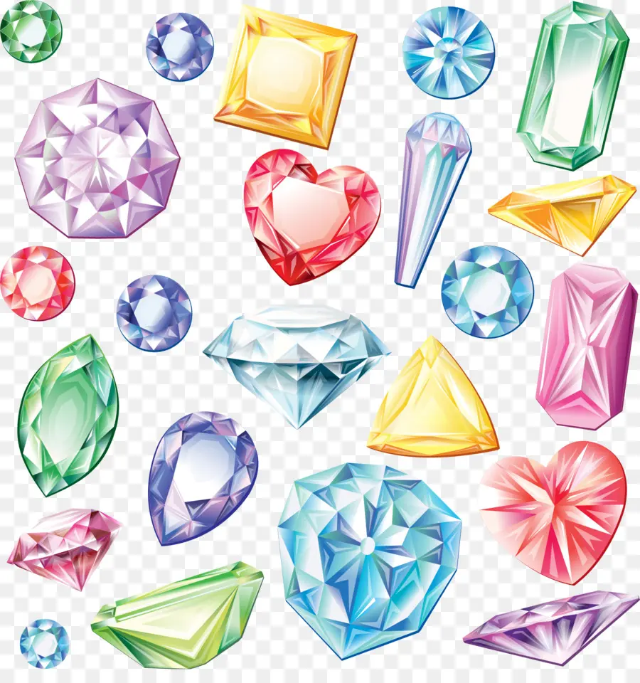 Gemas Coloridas，Piedras Preciosas PNG