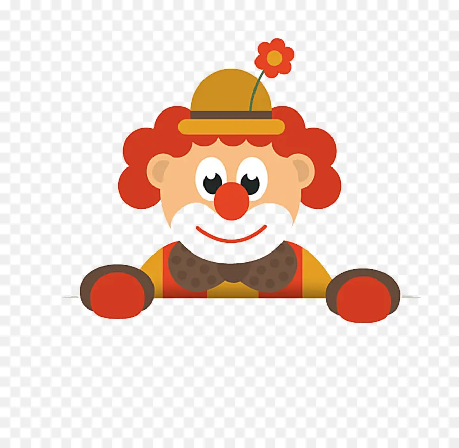 Payaso，Pelo Rojo PNG