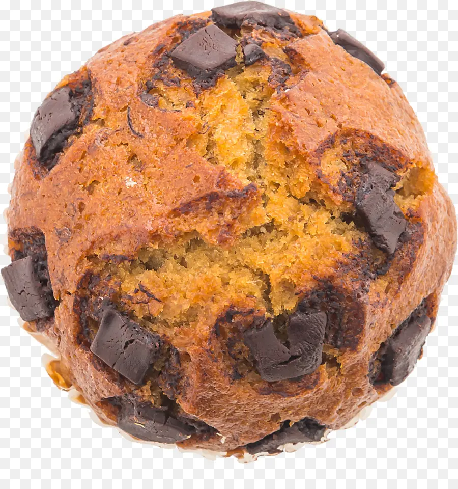 Muffin Con Chispas De Chocolate，Postre PNG